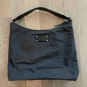 Kate Spade Black Nylon Hobo Bag